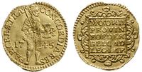 dukat 1745, Utrecht, złoto 3.44 g, Fr. 283, Delm