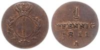 Niemcy, 1 fenig, 1811 A