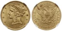 5 dolarów 1902, Filadelfia, typ Liberty Head wit