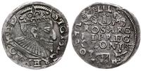 trojak 1593, Poznań, szeroka głowa króla, Iger P