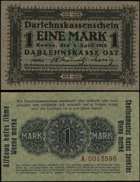 1 marka 4.04.1918, seria A, numeracja 0013596, z