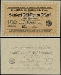 100 milionów marek 22.08.1923, znak wodny “trójk