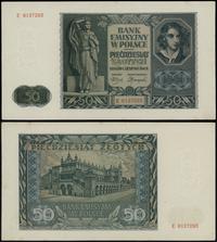 50 złotych 1.08.1941, seria E, numeracja 6137293