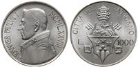 1.000 lirów 1978, Rzym, srebro, piękne, Berman 3