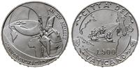 500 lirów 1992, Rzym, srebro, piękne, KM Y 235