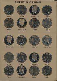 Stany Zjednoczone Ameryki (USA), zestaw monet o nominale 1/2 dolara, 1964-1998