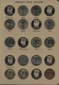Stany Zjednoczone Ameryki (USA), zestaw monet o nominale 1/2 dolara, 1964-1998