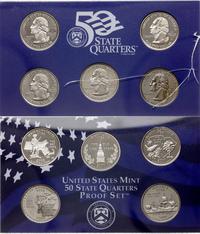 zestaw rocznikowy 2000, U.S. Mint, 5 x 1/4 dolar