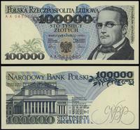 100.000 złotych 1.02.1990, seria AA, numeracja 0