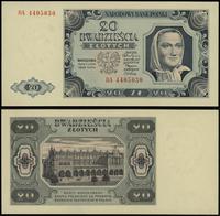 20 złotych 1.07.1948, seria DA, numeracja 440503