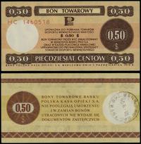 bon na 50 centów 1.10.1979, seria HC, numeracja 