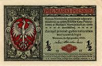1/2 marki polskiej 9.12.1916, seria A, "jenerał"