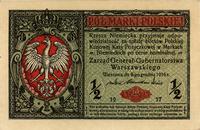 1/2 marki polskiej 09.12.1916, seria B, "Generał