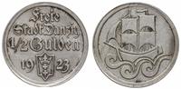 1/2 guldena 1923, Utrecht, Koga, moneta wyczyszc