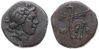 brąz I w. pne, Aw: Głowa młodego Dionizosa w pra