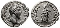 denar 164-165, Rzym, Aw: Głowa cesarza w wieńcu 