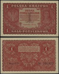 1 marka polska 23.08.1919, seria I-GD, numeracja