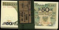 Polska, zestaw 45 banknotów o nominale 50 złotych, 1.12.1988