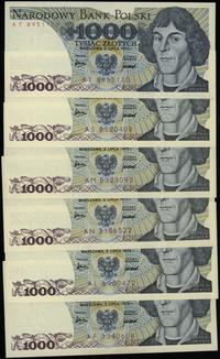 zestaw 6 banknotów o nominale 1.000 złotych 2.07