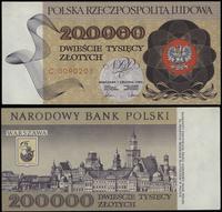 200.000 złotych 1.12.1989, seria C, numeracja 00