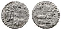 denar 1384-1386, Kraków, Aw: Orzeł heraldyczny n