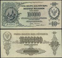 10 milionów marek polskich 20.11.1923, seria BW,