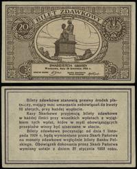 20 groszy 28.04.1924, bez oznaczenia serii i num