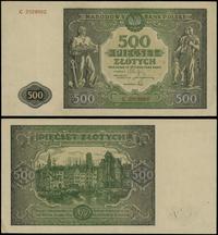 500 złotych 15.01.1946, seria C, numeracja 29299