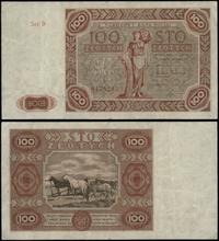 100 złotych 15.07.1947, seria D, numeracja 91792