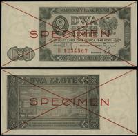 2 złote 1.07.1948, seria B, numeracja 1234567, c