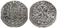 szeląg 1575, Ryga, moneta wybita z końcówki blac