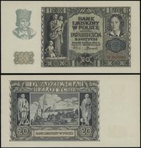 20 złotych 1.03.1940, seria O, numeracja 0470580