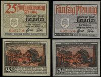 zestaw: 25 i 50 fenigów 19.12.1921, numeracja 00
