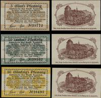 Prusy Zachodnie, zestaw: 5, 10 i 50 fenigów, 2.06.1920