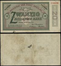 Śląsk, 20 milionów marek, październik 1923