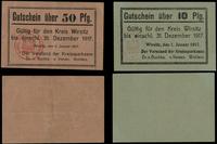 Wielkopolska, zestaw: 10 i 50 fenigów, ważne od 1.01.1917 do 31.12.1917