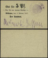 5 fenigów 1.01.1917, z podpisem Roberti-Jessen, 