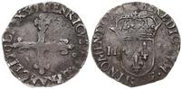 1/4 ecu 1589, Rennes, srebro, 9.63 g, Kop. 10401