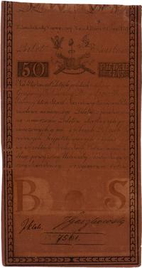50 złotych polskich 8.06.1794, seria A, banknot 