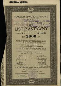 5 % listu zastawnego na 3.000 złotych 1.01.1933,