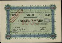 1 akcja na 1.000 marek 25.10.1921, przestemplowa