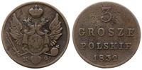 Polska, 3 grosze polskie, 1832 KG