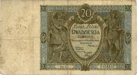 20 złotych 01.09.1929, seria CC, banknot brudny,