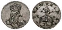 6 pfennigów 1757, Eisenach, ładna moneta w delik