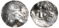 denar 1002-1011, Aw: Popiersie na wprost, + H...