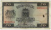 20 guldenów 1.11.1937, plamy z atramentu na stro
