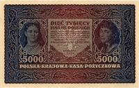 5.000 marek polskich 7.02.1920 , II serja J, Mił