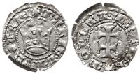 denar od 1384, Aw: Korona, MARIE D R VNGARIE, Rw