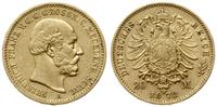 20 marek 1872 A, Berlin, złoto 7.91 g, rzadkie, 