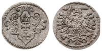 denar 1595, Gdańsk, delikatna patyna, ładnie zac
